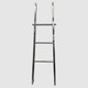 J.Racenstein Ladder Center 04ft Metallic, a sturdy silver metal ladder with four rungs designed for safe and reliable climbing.