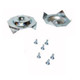 J.Racenstein Leveler Repl Cleated Feet (2) Xtenda-Leg, metal cleated feet with screws for leveling and support.