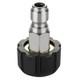 PressurePro M22 14MM Twist to 3/8in Plug Quick Connect, metallic quick connect fitting for pneumatic tools and applications.