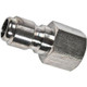 J.Racenstein Plug 3/8in SS FPT, stainless steel threaded plug for plumbing and hydraulic applications.