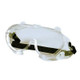 J.Racenstein Safety Glasses Clear, transparent protective safety goggles with black adjustable strap.