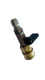 J.Racenstein Ball Valve Pressure Washer 3/8in 4500psi with Quick Connectors, close-up of brass and metal ball valve with quick connect fittings for high-pressure cleaning jobs