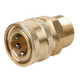 ProTool M22 14MM Male to 3/8 QC Coupler, high-quality brass air compressor coupler with quick connecting system for reliable tool attachment.