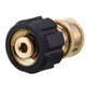 ProTool M22 14MM Twist to 3/8 QC Coupler, industrial air compressor quick connect fitting with brass and black plastic construction.