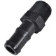 ProTool Hose Barb Banjo 1/2in to 1/2in MNPT, black metal hose fitting with threaded end and barb connector for attaching hoses.