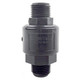 ProTool Check Valve 1/2in Male NPT, black plastic check valve with threaded connections for plumbing or pneumatic systems.