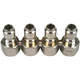 ProTool 4 Tip Nozzle Holder (no tips), metallic tool holder with four slots for nozzles.