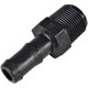 ProTool Hose Barb Banjo 5/8in to 3/4in MNPT, black black plastic fitting with barbed end and threaded banjo connection for hose and pipe fittings.