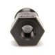 ProTool Adapter 3/4in Male x 3/8in NPT Female, close-up of the black and metallic threaded plumbing connector with hexagonal shape for easy installation.