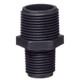 ProTool Adapter Fitting Poly 1/2in x 3/4in MNPT, black plastic fitting with threaded ends for plumbing connections.