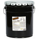 J.Racenstein Oil Flo- 41 5 Gallon Pail, black metal container with white lid and safety solvent cleaner label