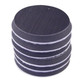 StonePro Diamond Riser Pads 03in, set of black diamond-coated riser pads for stone polishing and grinding.