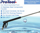 ProTool Gun with 36-inch stainless steel lance, stainless steel quick connects, and stainless steel swivel, used for pressure washing with high pressure handling and temperature resistance.