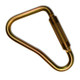 ProTool Scaffold Hook ANSI 50kn Twist Lock Steel, a durable gold-colored steel scaffold hook with twist lock mechanism and textured grip handle.