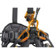 Petzl Astro BOD FAST Harness, safety alpine climbing harness with orange aluminum adjustment buckles and black padded straps.