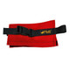 J.Racenstein Rappel Rack Bar Tender Pouch PMI, red and black bar tool organizer with adjustable strap and buckle.