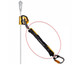 Petzl Lanyard ASAPSORBER ANSI, an industrial safety lanyard with shock absorber and locking carabiner for fall protection.
