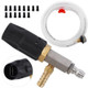 ProTool Pro Jet Adjustable Nozzle, including nozzle, flexible hose, and control components for high-pressure cleaning.