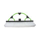 ProTool White Nylon Brush 14 in, industrial cleaning tool with white nylon bristles and green handling bar.