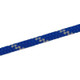 J.Racenstein Teufelberger KMIII Rope 7/16in Blue, close-up of a braided blue climbing or utility rope with yellow accents.