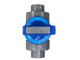 ProTool Metering Valve 3/4 in., plumbing flow control valve with gray body and blue handle for precise regulation.
