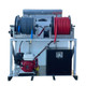 ProTool Solar Van Skid, portable power and water management system with hoses and a gasoline engine for outdoor use.
