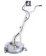 ProTool Surface Cleaner Vacuum Recovery 21in, professional cleaning machine with a round base on casters and a long handle with a vacuum hose attached.