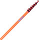 ProTool DualForce 25 Solar Brush, elongated orange solar-powered cleaning brush with multiple red and black nozzle attachments for cleaning solar panels.