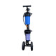 TRADEWRX Pure Water RODI Cart, a portable water filtration system with a blue filtration unit, black frame, and wheels for mobility.