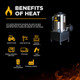 Product BE 8-10 GPM Diesel Fired Hot Box 12V, industrial heating equipment with a stainless steel body, black base and control unit.