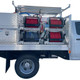 ProTool Drone Pressure Washing Flatbed Skid, industrial-grade equipment with hoses and reels mounted on a flatbed truck for pressure washing services.