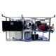 ProTool House Wash & Window Cleaning Skid, industrial cleaning equipment with pumps, hoses, and machinery for residential and commercial property cleaning.
