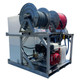 ProTool Pressure Washing & Soft Washing Compact Skid, portable pressure washing system with hoses and pump.