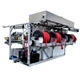 ProTool Hot Water Truck Skid with Lights, industrial water heating and spraying system featuring multiple hoses and LED lights for construction and firefighting use.