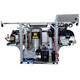 ProTool Hot Water Truck Skid with Lights, industrial hot water system mounted on a metal frame with controls, gauges, and lighting for construction or cleaning operations.