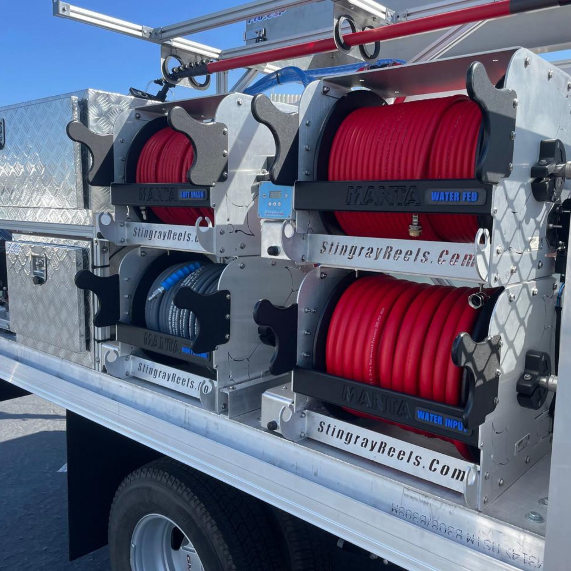 custom skid mount hose reels
