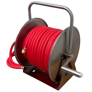 Reel Stainless Steel w/ 100ft 3/8in hose