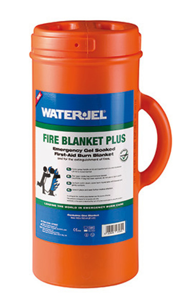 First Responder Fire Blanket (Fire Blanket Plus) in orange canister - 6' x 5'  (4 blankets/case)