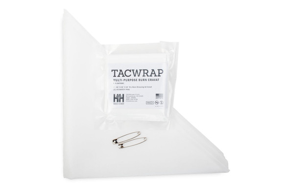 TACWrap, Multi-purpose Dry Burn Dressing/Cravat (sterile) - 45" x 45" x 63"