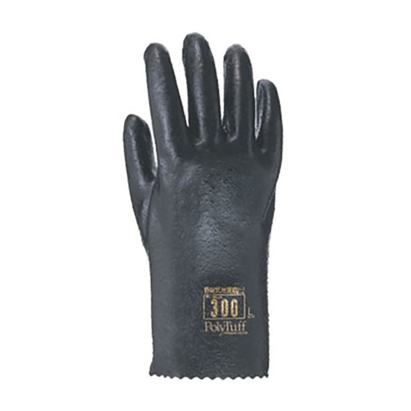 10.25" Wool Lined Poly Tuff Esd Gloves Large 1 Pair - Size L, Black, CE Gloves, 1 Pair