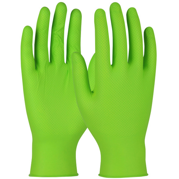 Nitrile Powder Free Heavy Duty Gloves - Size XS, Green, CE Gloves, 1 Case