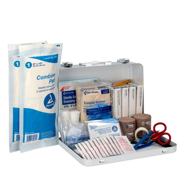 25 Person Loggers First Aid Kit, Metal Weatherproof Case