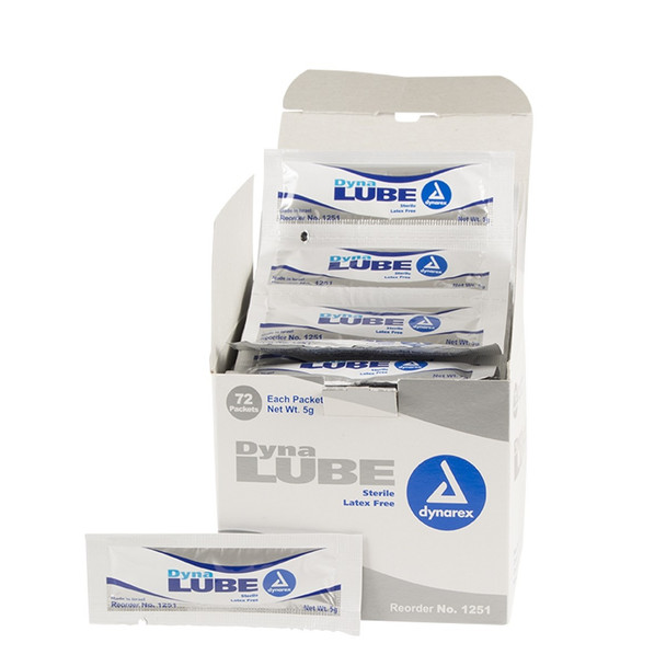 Lubricating Jelly Packets, 72 Per Box