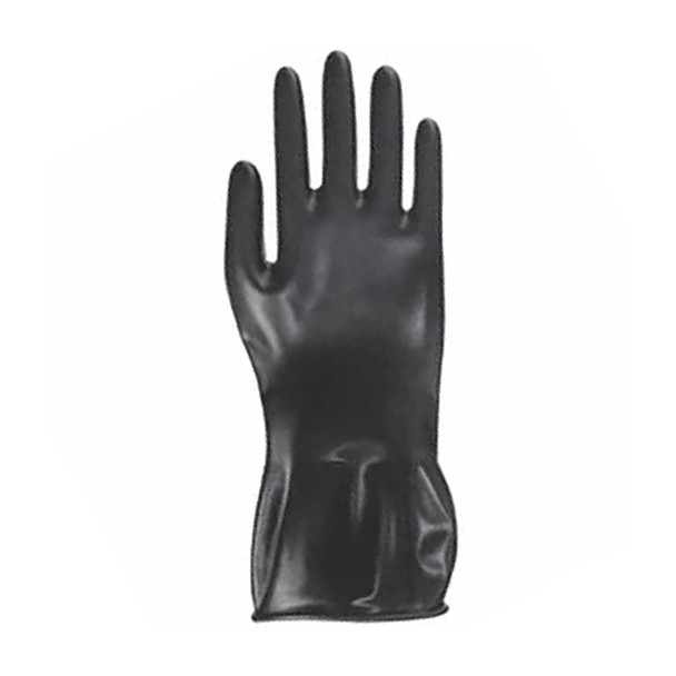PolyTuff 7 mil Rough Butyl Gloves 1 pr/pk SMALL - Size Small, Black 1 Pair - CE Chemical Gloves