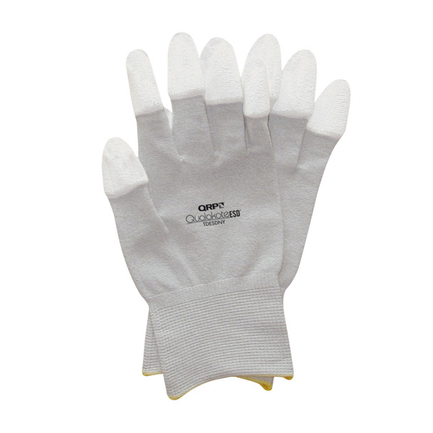 Red Cuff Nylon ESD PUTD 12 pr/pk 10 pk/cs X-SMALL - Size XS, Gray 1 Case - CE Seamless Knit Gloves