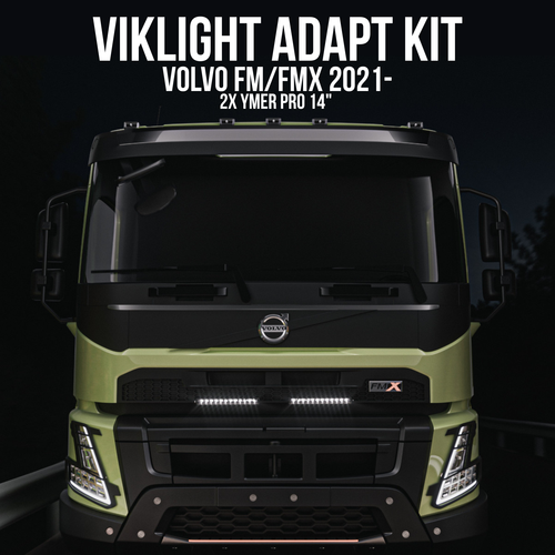 2x Ymer Pro 14" LED Bar kit for Volvo FM/FMX 2021-