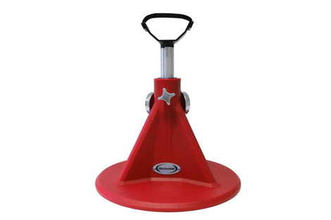 Blacksmith Round Base Hoof Stand - Red