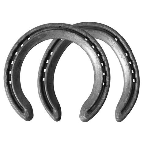 The Derby Thin Wall Horseshoe designed for Thoroughbred Horses available in Front Toe Clip and Hind Side Clip. Available from Richard Ash Horseshoes, the UK's best value horseshoe and farrier supplies. 
