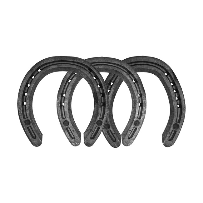 The LiBero Extra Slim Concave Horseshoe is a lighter section concave shoe available in 20x8 in front toe clip, front side clip and hind side clip.  