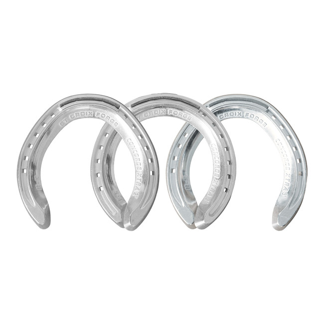 SCF Xtra Aluminium Degree Wedge Front Toe Clip and Hind Toe Clip Horseshoes 